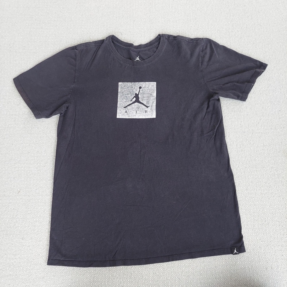 Jordan‎ T-Shirt Mens Medium Black Jumpman Air Graphic Tee Short Sleeve Athletic